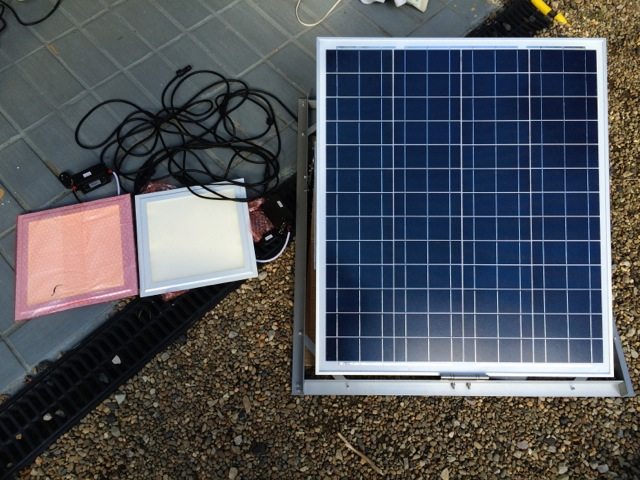 IMG_6456 Solar Lights next to Solar Panel