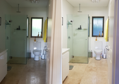 solar skylights on a bathroom
