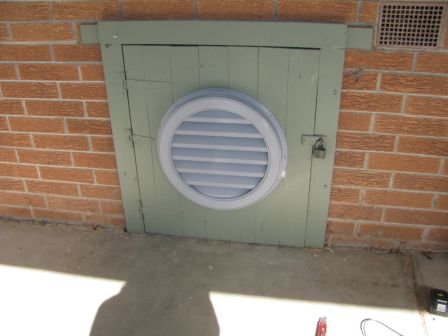 Solar sub floor fan cover Solar sub floor fan cover
